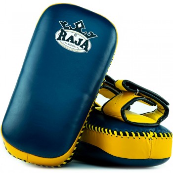 Raja Boxing RKP-S Тайские Пады Тайский Бокс Yellow-Dark-Blue